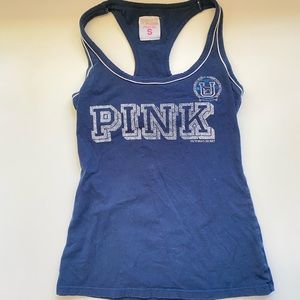 University of PINK Navy Blue Tank top